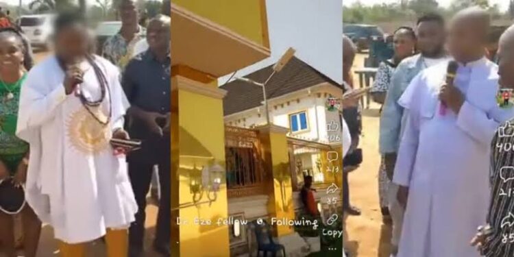 Catholic Priest Dedicates Native Doctor’s New Hotel (Video)