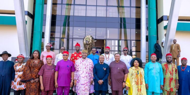 Peter Mbah Congratulates New Ohanaeze Leadership, Says Ndigbo Stronger Together