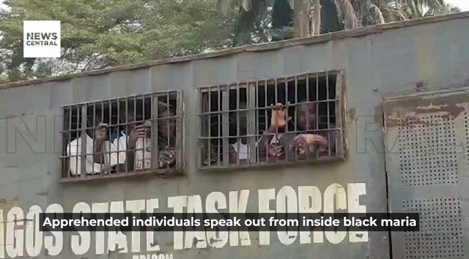 Obasa Supporters Arrested, As They Sing Tinubu’s Mandate Song From Black Maria