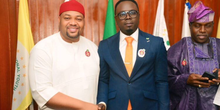 Trump’s Invitee, Hon Jim Okolo Meets With Youth Minister Ahead Of Departure (Photos)