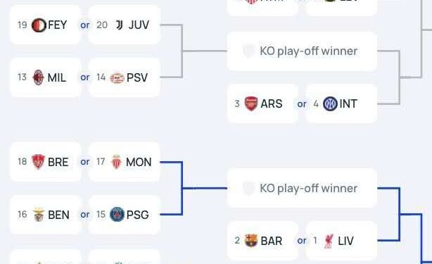 Who’s Playing Who In UCL Play-Off Round: City To Face Real Madrid Or Bayern