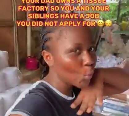 Lady Shares How She Supports Her Dad’s Toilet Paper Business (Photos)