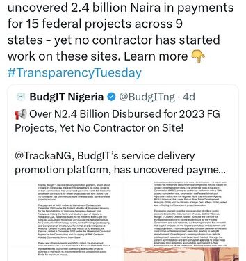 US Mission: Over N2.4 Billion Disbursed For 2023 FG Projects, Yet No Contractor