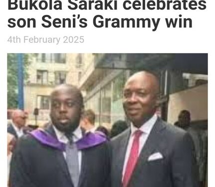 Bukola Saraki’s Son Wins Grammy Award