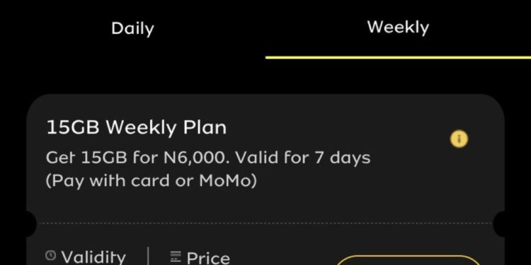 MTN Increases 15GB Data Cost From 2k To 6k