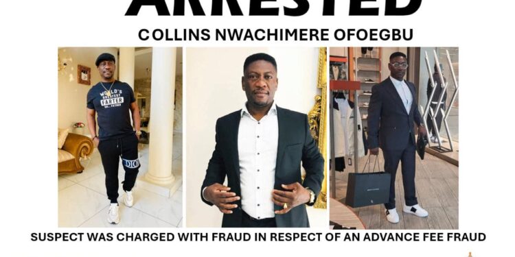 Nigerian Man Arrested For Multi-Million Dollar Fraud Scheme In South Africa (Photos)