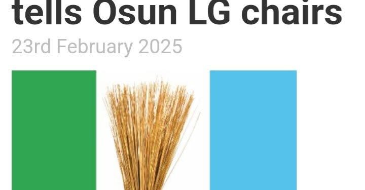 Resume Duties Tomorrow, Osun APC Tells ‘Reinstated’ LG Chairmen
