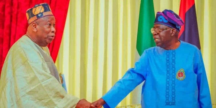 Help Us Pay APC’s ₦‎8.9 Billion Election Bills – Ganduje Tells Tinubu