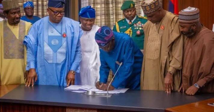 2025: Tinubu Signs N54.9tr Budget Into Law (Photos)