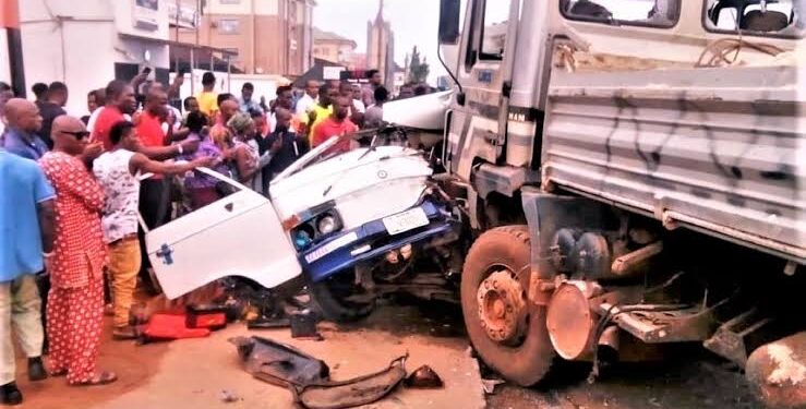 12 Persons Burnt To Death In Accident Along Auchi-Benin Road In Edo