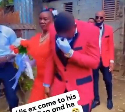 Groom Shed Tears As Ex-Girlfriend Appears On Wedding Day (Video, Photos)