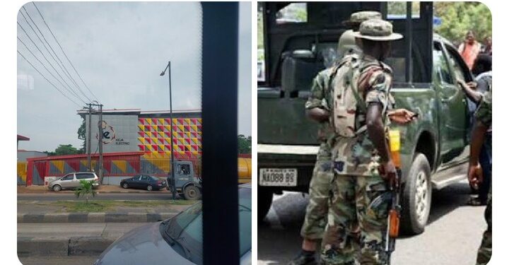 Drama As Military Men Take Over Ikeja Electricity Hqz, Beat Up Staffs (Video)