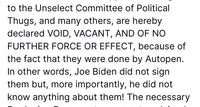 President Trump Overturns Biden Pardon, Declares It Void