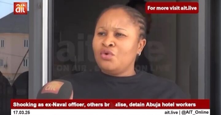 Ex-Naval Officer Beat Up Abuja Hotel Staff (Video)