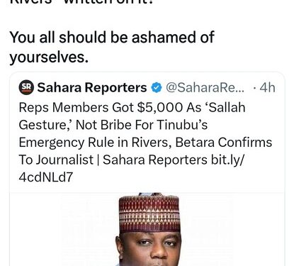 We Got ₦7.6M Each As Sallah Gift, Not Bribe For Tinubu’s Emergency Rule – Betara