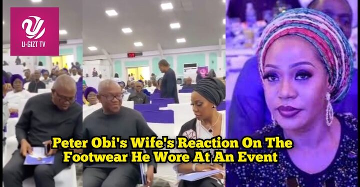 Peter Obi’s Wife’s Reaction To The Footwear He Wore At An Event (Video)