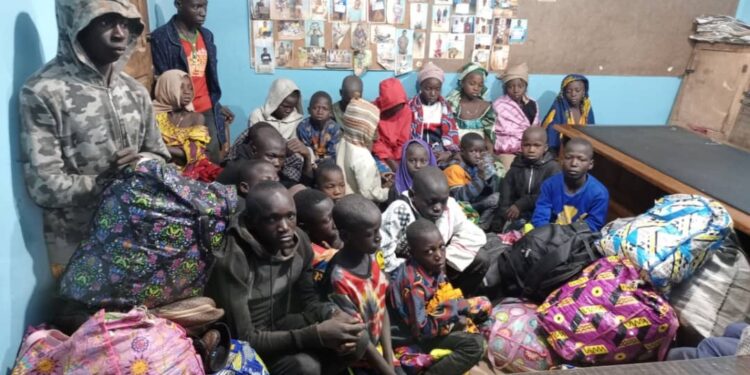 Kwara Police Arrest Suspected Human Trafficker, Rescue 41 Children (Photo)