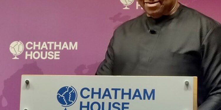 I Will Stop Corruption When Elected — Peter Obi At Chatham House