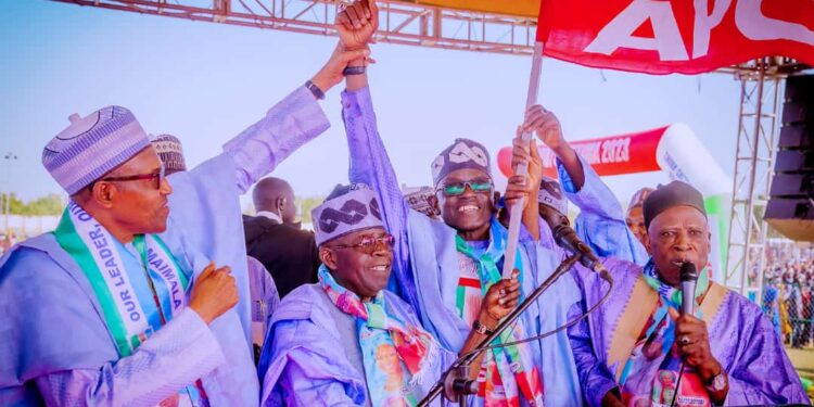 Nollywood Actors, Actresses Go On Campaign Drive For Tinubu, Sanwo-Olu (Video)