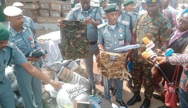 Customs Intercept Military & Police Hardwares In Lagos