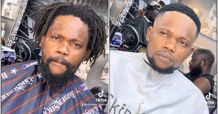 Man Looks More Handsome After Cutting His Dreadlocks – Photos