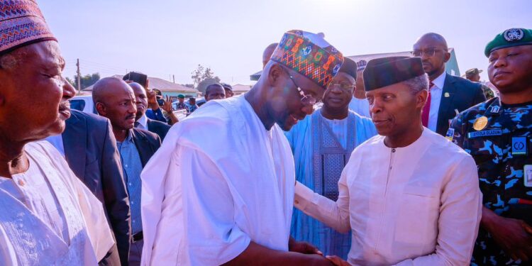 Osinbajo Pays Condolence Visit To Nasarawa Over Airstrike, Death Of Governor Son
