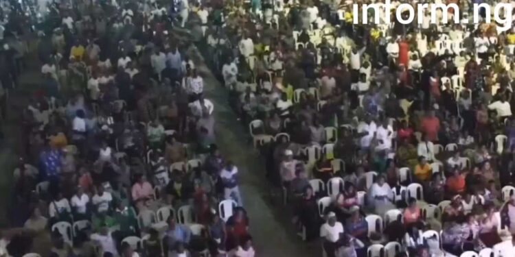 Peter Obi Introduced At Dunamis Church Nations Worship