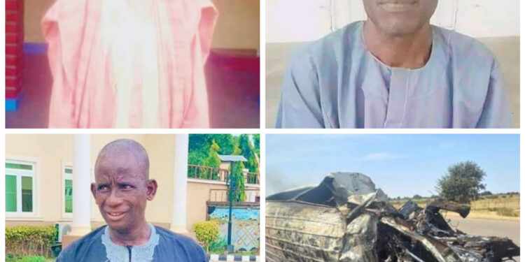 Three Shehu of Borno Palace Workers Burnt To Death in Road Crash (Photo)