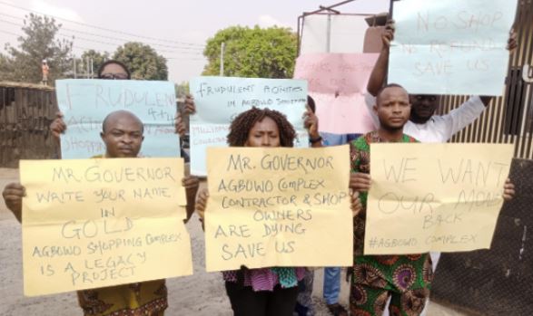 Protest In Ibadan Over Abandoned N4.9bn Complex Project