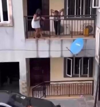 Drama As Woman Catches Husband And Sidechick In Their Home (Video)