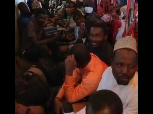 NAF Jet Evacuating 350 Nigerians Leaves Egypt For Abuja