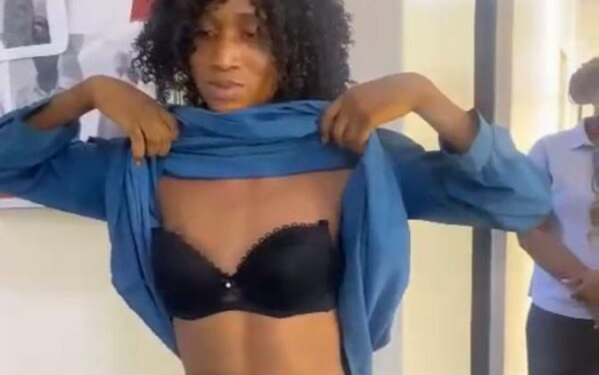 EFCC Arrests Alleged Yahoo Boy Who Dressed As A Woman To Evade Arrest (Photo)