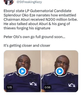 Splendour Oko Eze Accuses Abure Of Collecting ₦200M Bribe