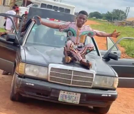 Teenger Excited As He Acquires Old Mercedes Benz (Video)