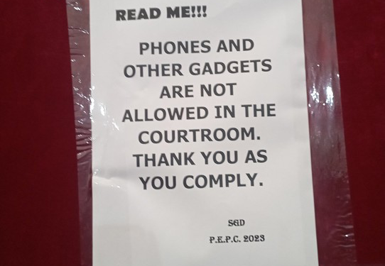 Phones, Gadgets Not Allowed At The Presidential Tribunal From Monday