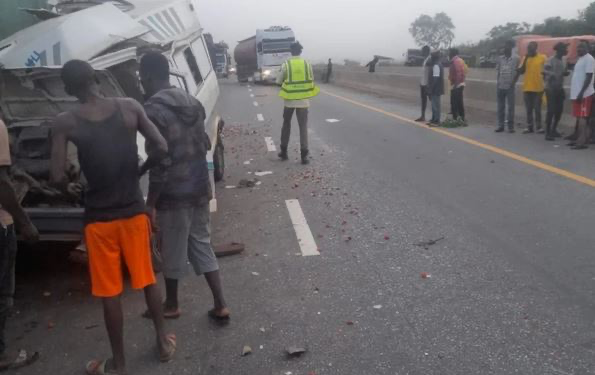 Driver Perish After He Dozed Off And Rammed Into Truck In Ogun