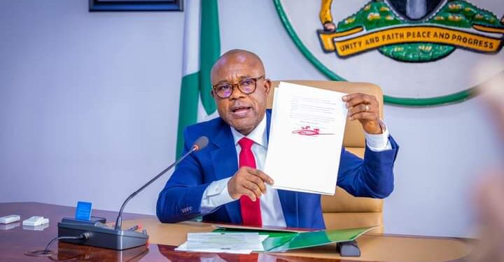 Governor Peter Mbah Signs 3 Executive Orders, Hours After Swearing-In 