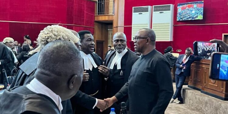 BREAKING: Peter Obi Arrives Presidential Election Petition Tribunal