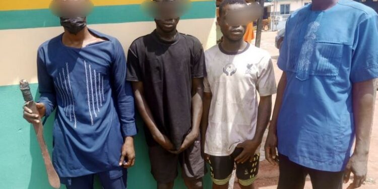 Ogun: Four Robbery Suspects Arrested One-month After Robbery Operation