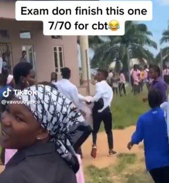 Student Collapses After Reportedly Scoring 7/70 In A Computer-Based Test (Video)