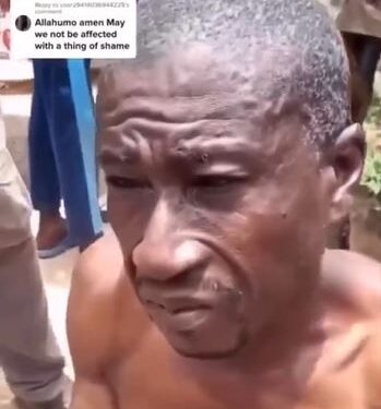 Man Disgraced And Beaten in Public For Allegedly Stealing Carton of Indomie (Video)