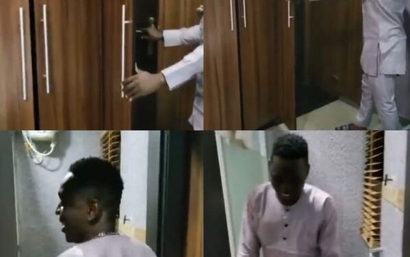 Trending Video Of An Ibadan Hotel Where The Entrance To The Bathroom And Toilet Is Placed Inside The Wardrobe