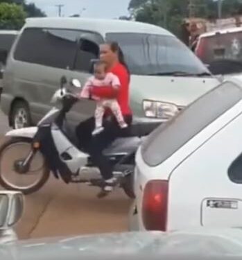 See What Happened To A Mother Seen Carrying Baby While Riding Motorcycle (Video)