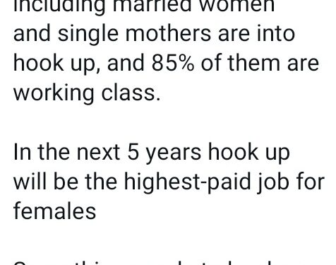 The Sp3rm That Produced You Was Wasted – Twitter Users Slam Lady For Saying ‘90% of Nigerian Ladies Are Into Hook Up