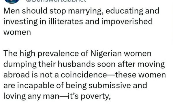 Stop Marrying, Educating And Investing In Impoverished Women – Scholar Advises Men Who Intend To Marry Wives From Nigeria And Take Them Abroad