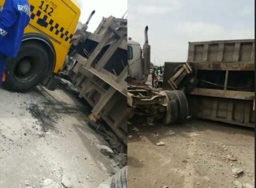 Container Falls And Crushes Cart Pusher To Death In Lagos