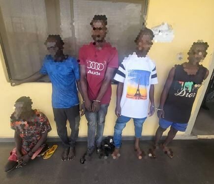 Photo Of Five Suspected Child Traffickers Arrested As Police Rescue 3-year-old Boy