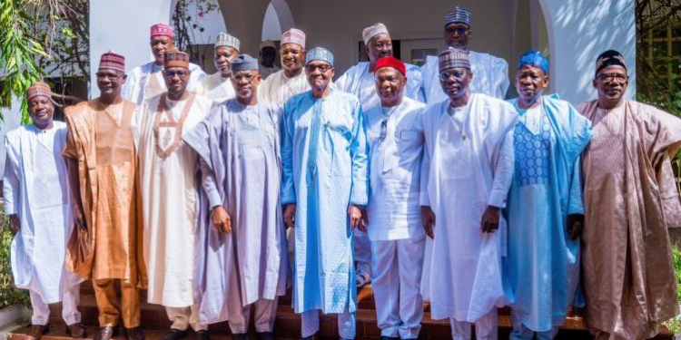 Governors Visit Former President Buhari In Daura (Photos)