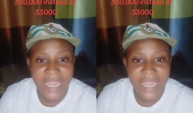Confused Corp Member, Who Received N330,00K Allawee Instead of N33K Cries Out, Asks What To Do