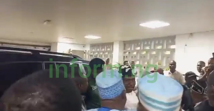Jubilation As George Akume Arrives SGF Office After Swearing-in